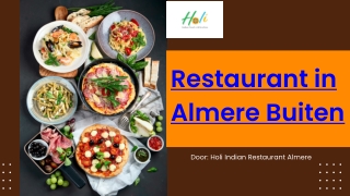Restaurant In Almere Buiten