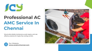 Affordable AC AMC Service In Chennai by ICY