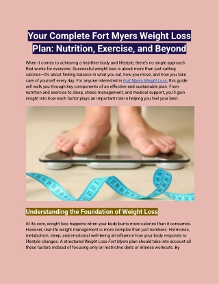 Your Complete Fort Myers Weight Loss Plan_ Nutrition, Exercise, and Beyond