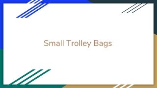 Shop Compact Small Trolley Bag from Samsonite India