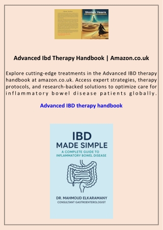 Advanced Ibd Therapy Handbook Amazon.co.uk