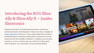 Buy rog xbox ally & rog xbox ally x handheld consoles online in dubai, uae – Jum