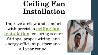 Ceiling Fan Installation