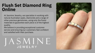 Flush Set Diamond Ring Online