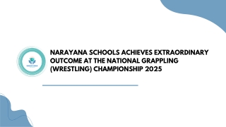 Narayana Schools Shine at National Grappling 2025