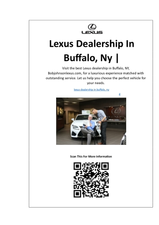 Lexus Dealership In Buffalo, ny