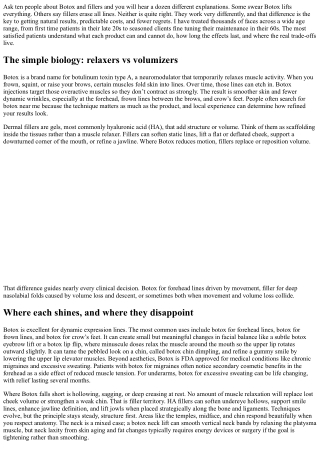 Botox vs Fillers: Key Differences, Uses, and Results