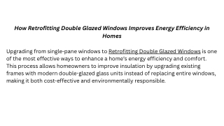 Retrofitting Double Glazed Windows Perth | Energy Efficient Homes