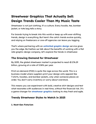 Streetwear Graphics That Actually Sell: Design Trends Cooler Than My Music Taste