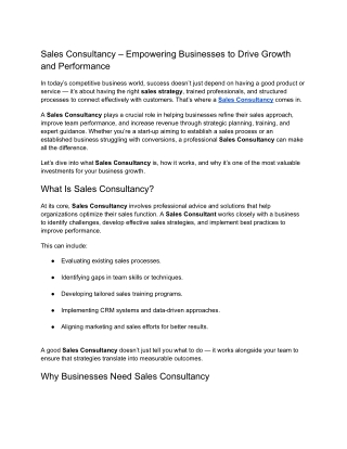 Empowering Businesses to Drive Growth and Performance