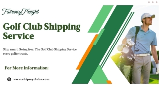 Fairway Freight – Reliable Golf Club Shipping Service