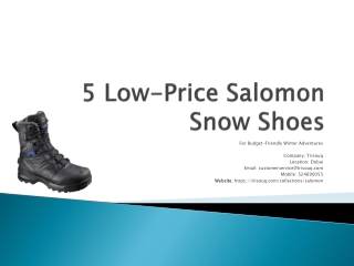 Step Beyond the Snow with Salomon Snowshoes