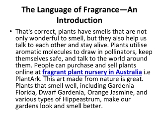 Nature’s Perfume_ How Plants Produce and Use Fragrance