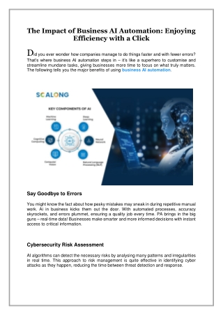 The Impact of Business AI Automation, Enjoying Efficiency with a Click