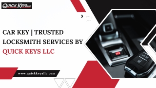 Car Key | Trusted Locksmith Services by QuickKeys LLC