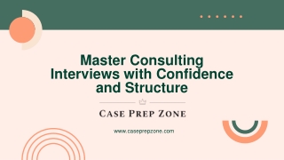 One-on-One Case Interview Preparation at Case Prep Zone