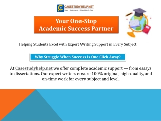 Empowering Students with Expert Academic Solutions Worldwide