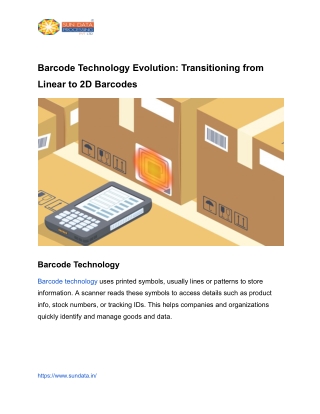 Barcode Technology Evolution Transitioning from Linear to 2D Barcodes