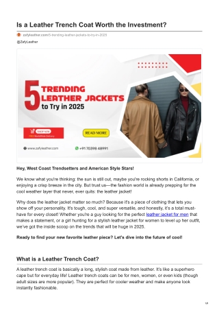 zafyleather.com-Is a Leather Trench Coat Worth the Investment (2)