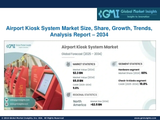 Airport Kiosk System Market Size, Share, Growth, Trends, Analysis Report – 2034