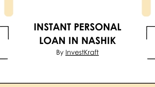 Instant Personal Loan in nashik