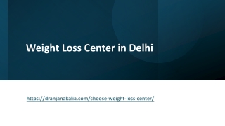 Weight Loss Center in Delhi