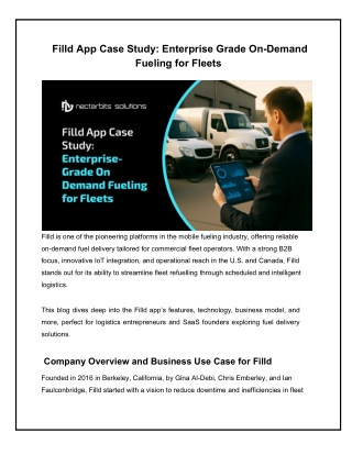 Filld App Case Study_ Enterprise Grade On-Demand Fueling for Fleets.