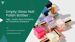 Empty Glass Nail Paint Bottles -by-chaudhary-Glasspack