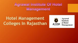 Hotel Management Colleges in Rajasthan (1)