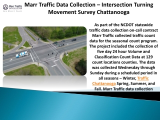 Marr Traffic Data Collection – Intersection Turning Movement Survey Chattanooga
