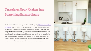 Kitchen Renovation Sydney - Multiplex Kitchens