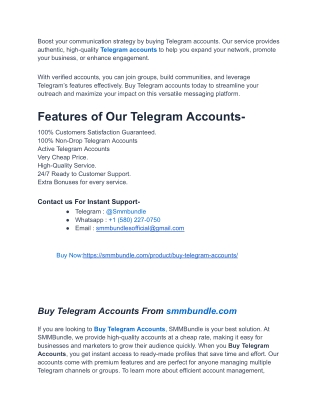 A Step-by-Step Guide to Buying Telegram Accounts Online
