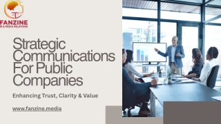 Strategic Communications for Public Companies: Building Trust