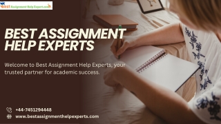 Best Assignment Help Experts Presentation 1