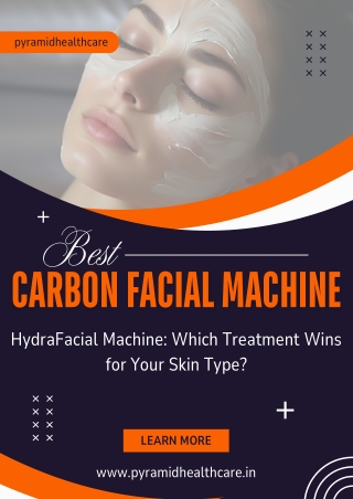 Experience the Power of Carbon Laser Technology with Our Carbon Facial Machine