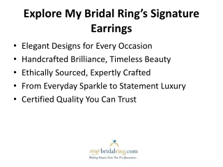 Explore My Bridal Ring’s Signature Earrings