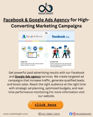 Facebook & Google Ads Agency for High-Converting Marketing Campaigns