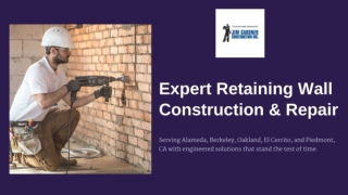 Expert Retaining Wall Construction & Repair