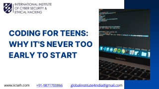 Coding for Teens Why It's Never Too Early to Start