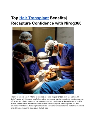 Hair Transplant Benefits_ Recapture Confidence with Nirog360  (1)