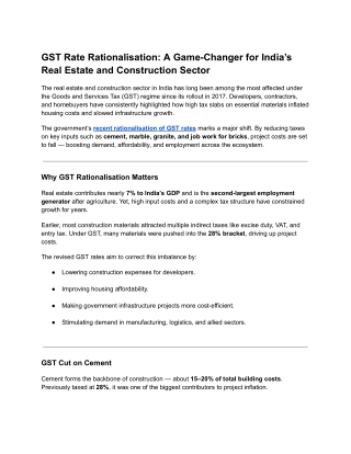 GST Rate Rationalisation_ 2025