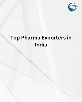 Top Pharma Exporters in India