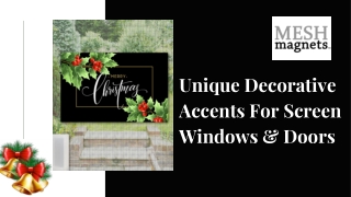 Windows & Doors Christmas Decorations - Mesh Magnets