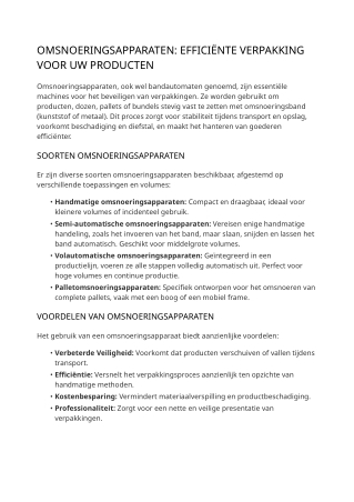 Fixpack Strapping Equipment Details