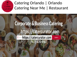 Restaurant catering Orlando FL