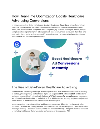How Real-Time Optimization Boosts Healthcare Advertising Conversions