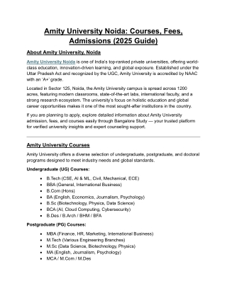 Amity University Noida