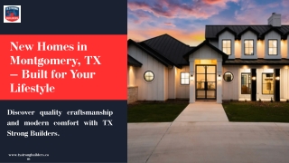 New Homes in Montgomery, TX – Built for Your Lifestyle