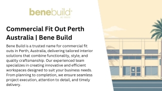 Commercial Fit Out Perth Australia | Bene Build
