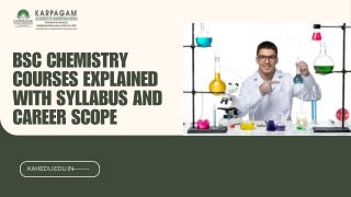 BSc Chemistry Courses Explained with Syllabus and Career Scope